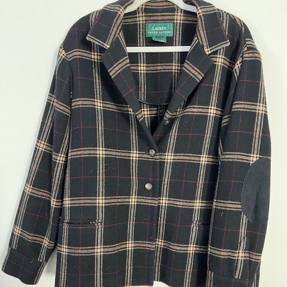 Ralph Lauren Black Wool Jacket. SIZE 16